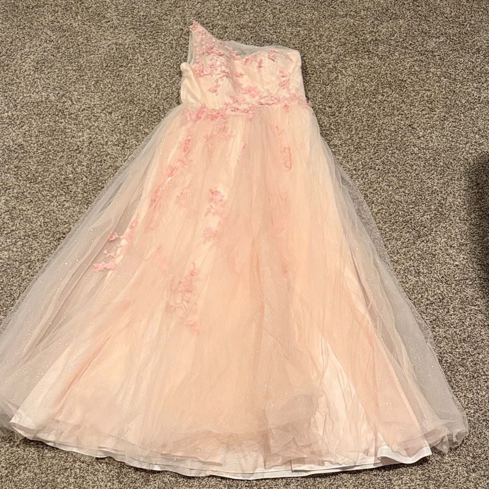 Jules & Cleo one shoulder prom dress sz. 12 perfect condition